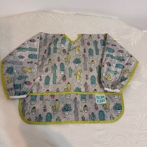 Bumkins Cactus Print Kids Bib with Green Trim